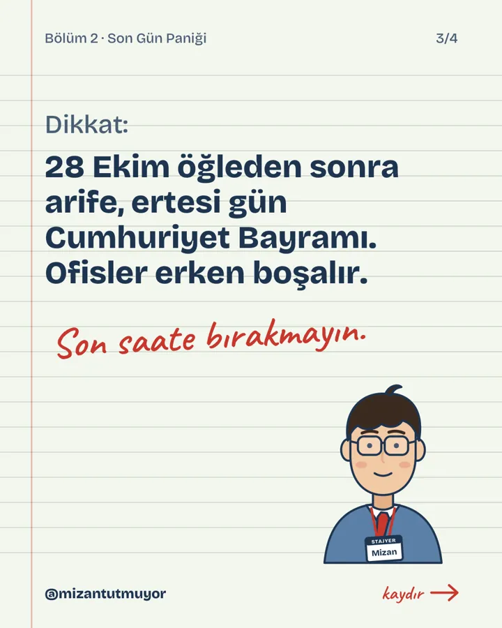 KDV yarın!, kart 3