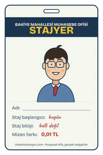 Stajyer yaka kartı